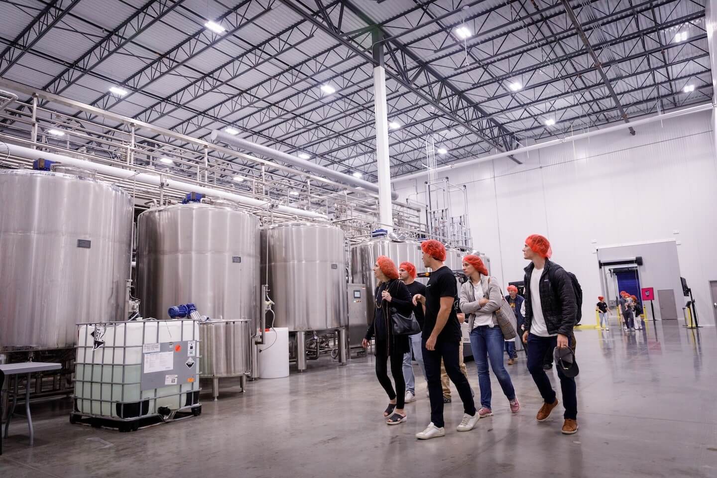 Secretary Rick Siger tours the town with company representatives at Kettle & Fire