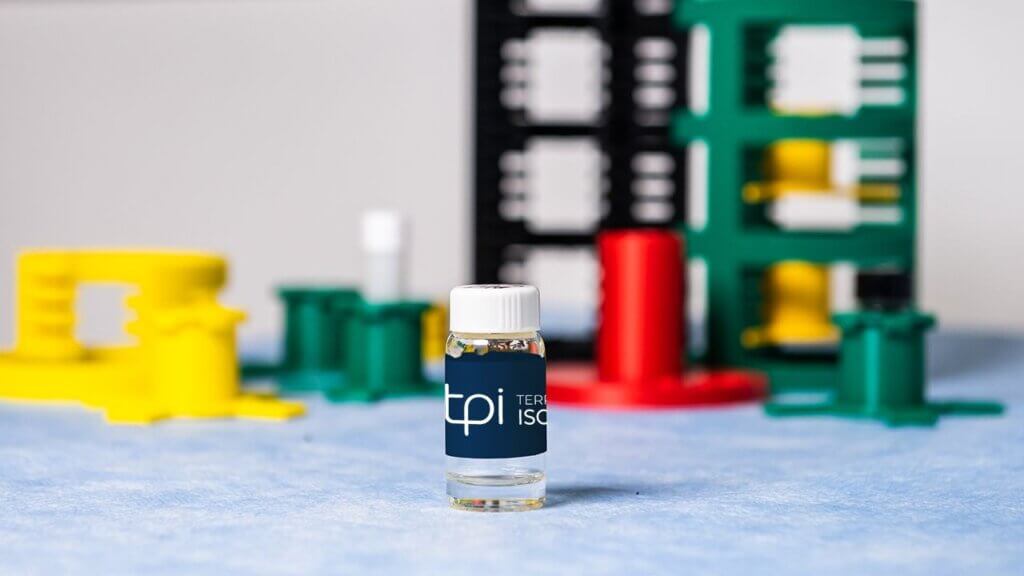 TerraPower Isotopes product in a Syringe bottle