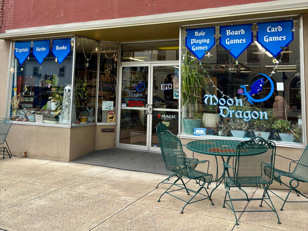 Moon Dragon Hobbyist and Gaming Store Entrance