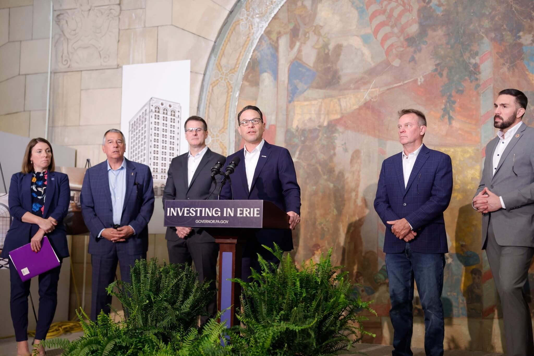Governor Shapiro Attends The Trust Hotel Groundbreaking Ceremony, Marks Major Milestone in Revitalizing Downtown Erie